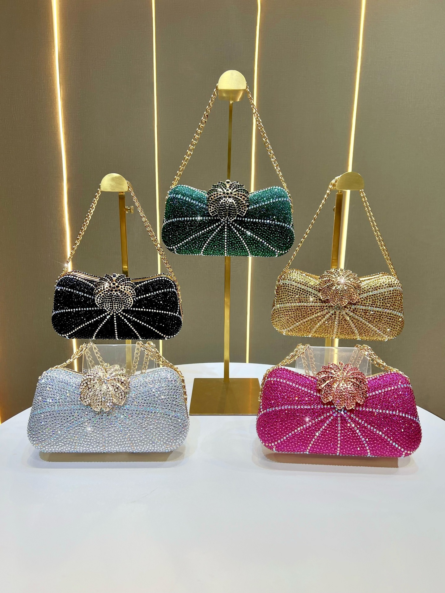 Diamond-Encrusted Evening Bag