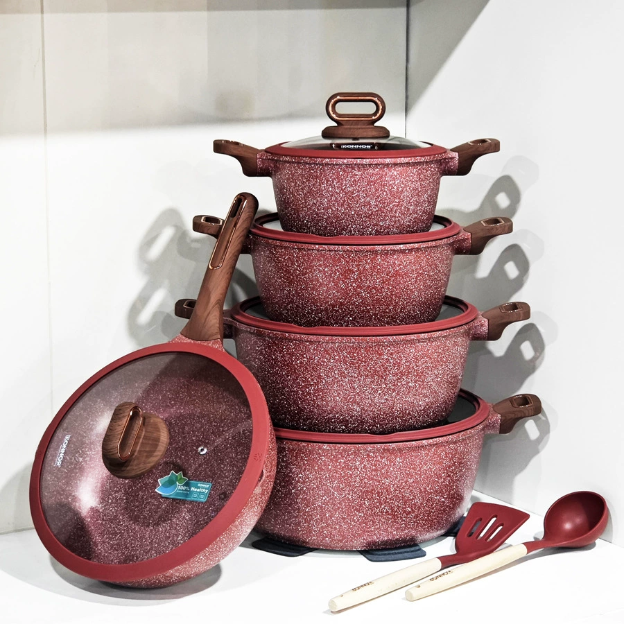 Maifan stone cookware suit aluminum die-casting